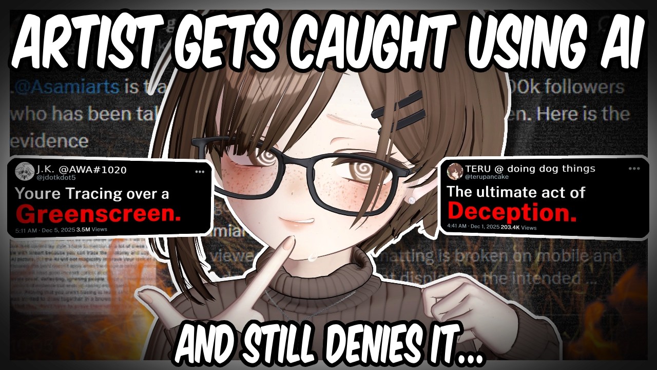 Artist Get's Caught Using AI And Continues To Lie.