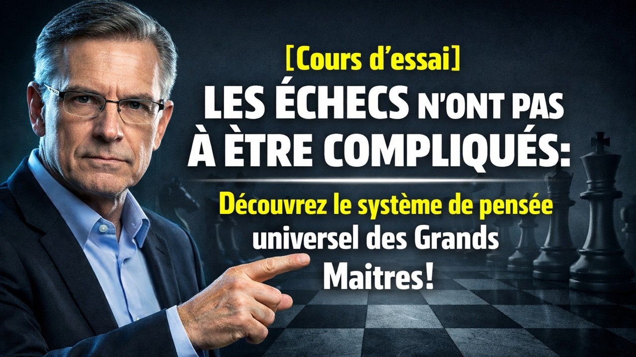 Les échecs n'ont pas à être compliqués: Découvrez le système de pensée universel des Grands Maîtres!