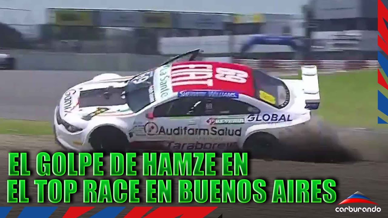 Top Race | Fuerte impacto de Hamze donde se accident&oacute; Gastaldi en el G&aacute;lvez