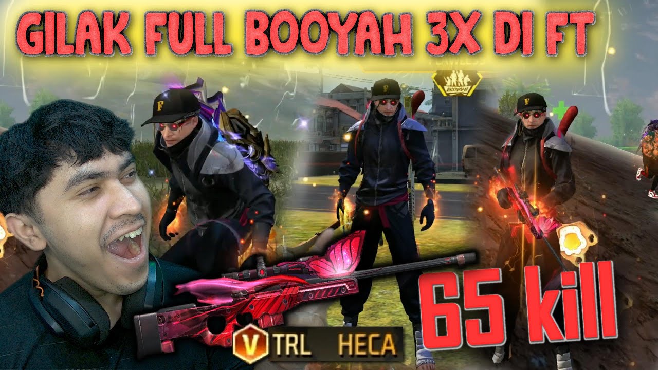 LIAT INI TEMBUS 65 KILL 3 X BOOYAH DI FAST TURNAMEN !! MODE DOBLE AWM GADA OBAT COOY
