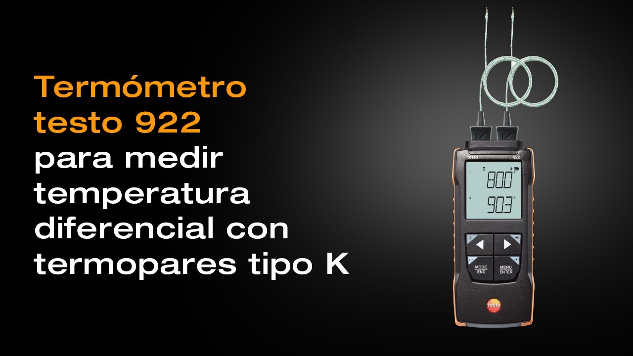 Testo 922: medición de temperatura diferencial | Be sure. Testo