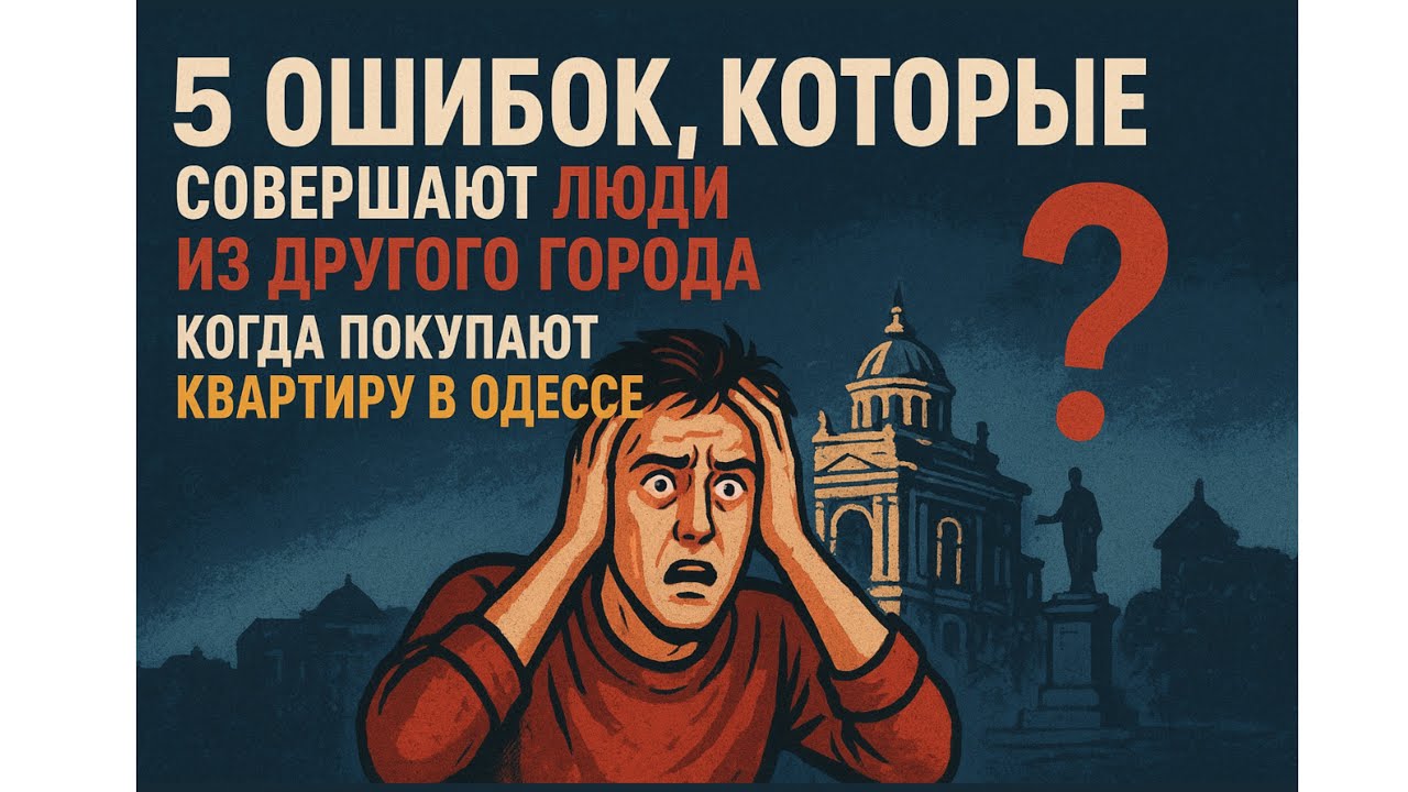 Если вы из другого города  вот самые частые  ошибки при покупке квартиры в Одессе 