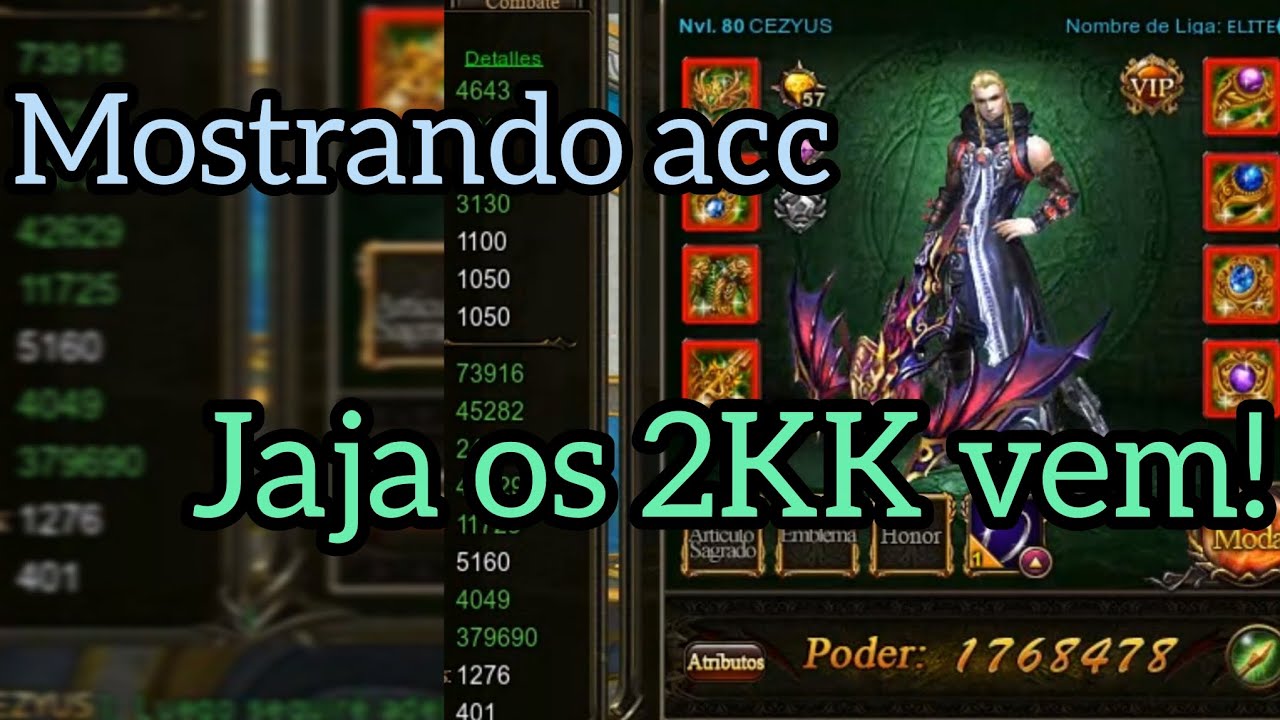 Logo mas estaremos batendo os 2KK de poder! |Legend online espanhol
