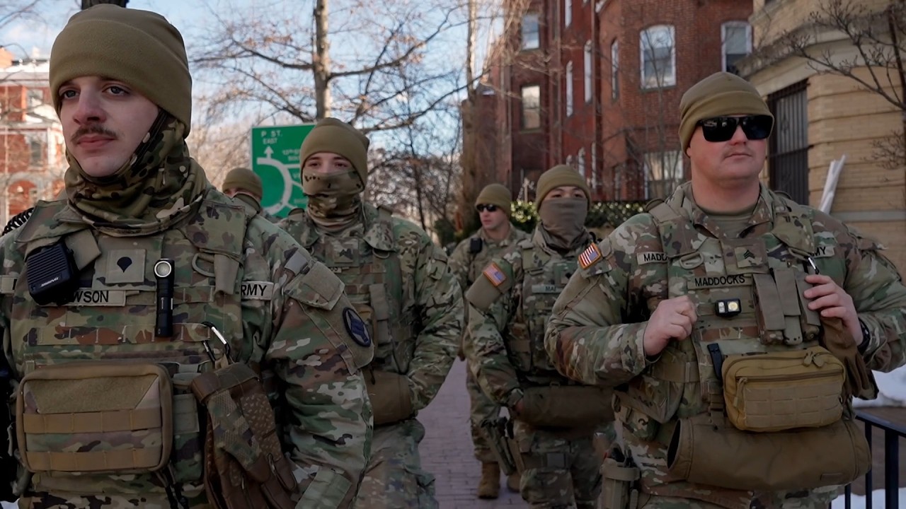 Foot Patrol with Arkansas National Guard Soldiers in Washington, D.C.