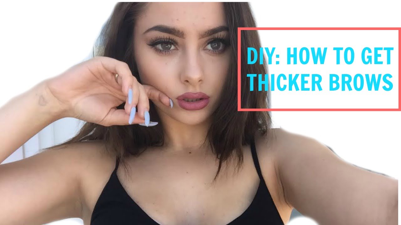 DIY: HOW TO GET THICKER/GROW BACK BROWS ♡