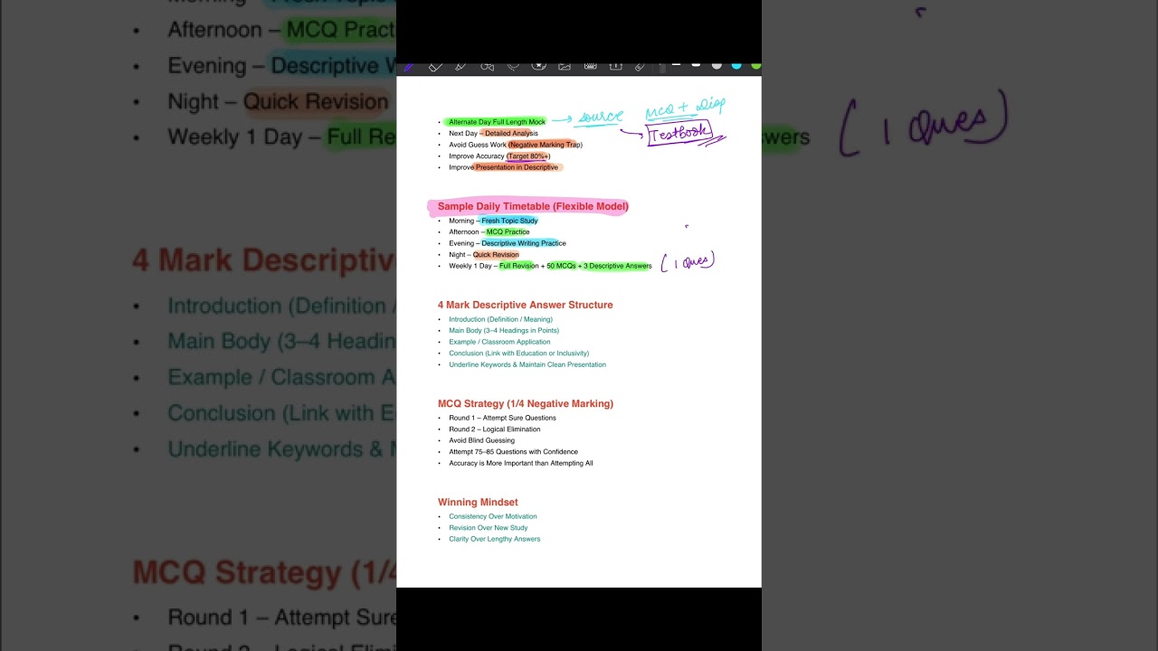 A full day study strategy for #kvstier2 #emrstier2 #nvstier2