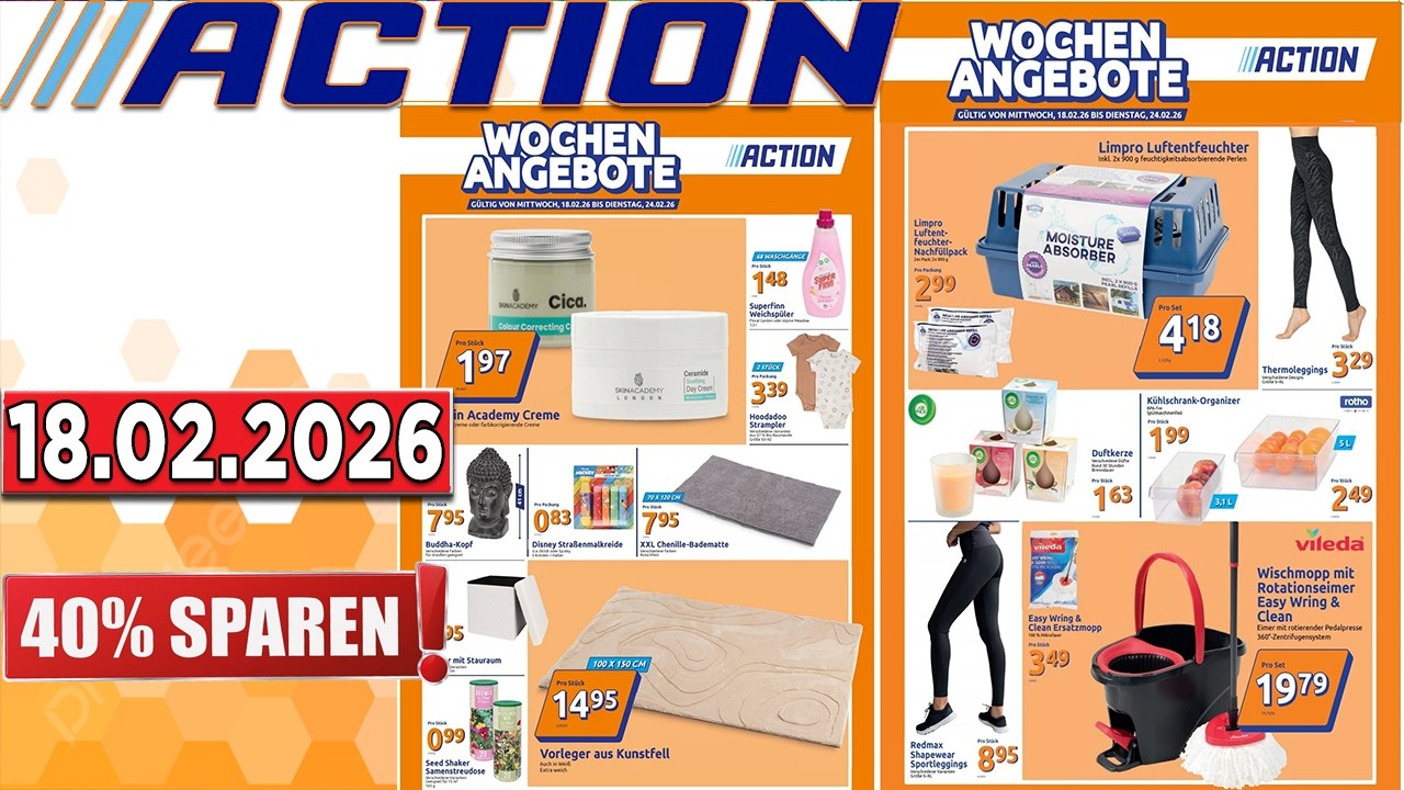 ACTION Prospekt Diese Woche – Gültig von 18.02.2026  Angebote werbung #prospekt #angebote