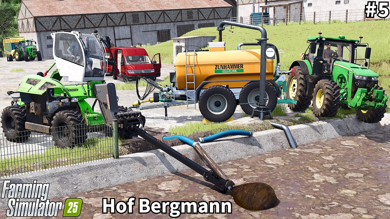 Pit Agitation, Slurry Spreading & Wheat Harvest│Hof Bergmann│FS 25│Timelapse#5