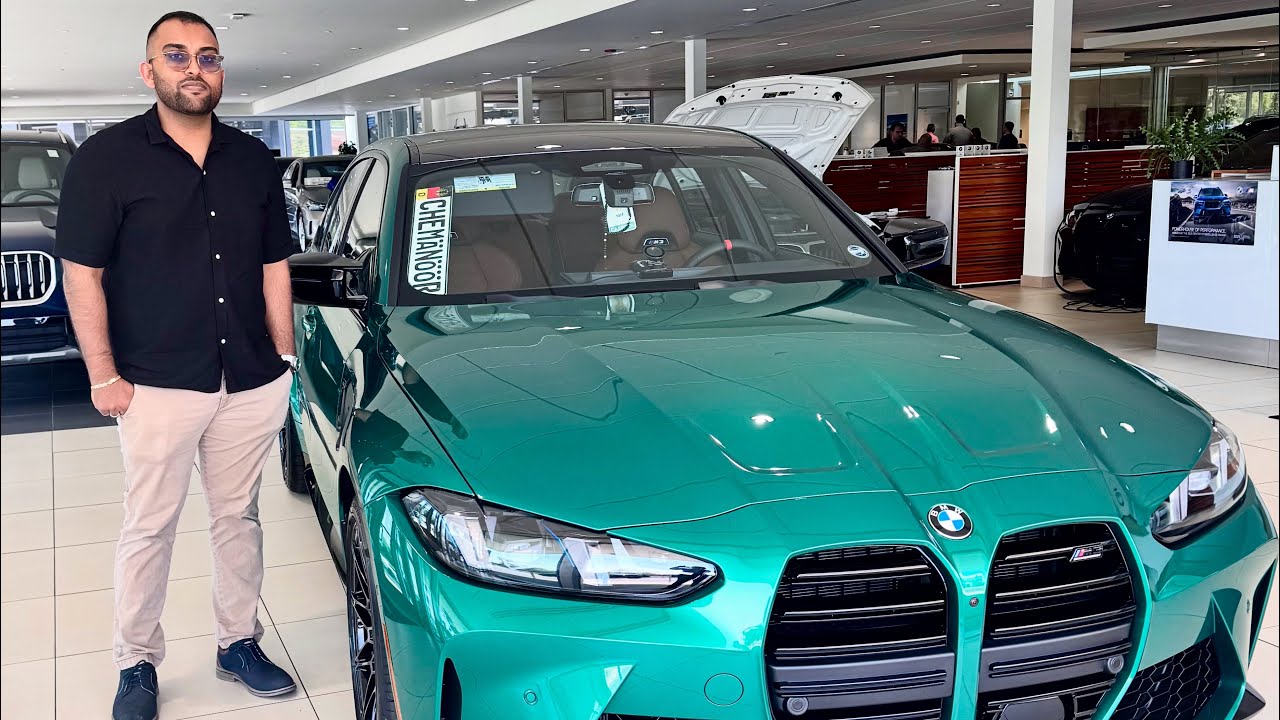 Taking delivery of a 2025 BMW G80 LCI M3 XDrive Comp - Isle of Man Green