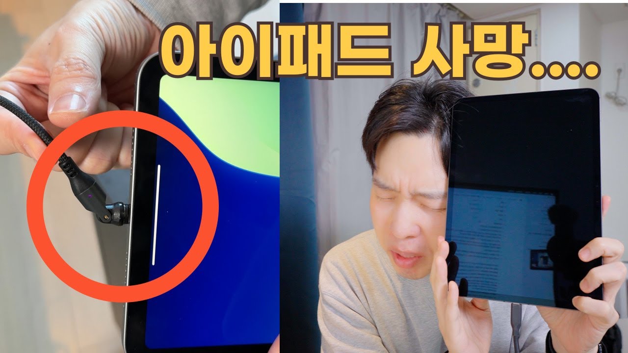 이거 쓰다가 270만원짜리 아이패드 사망했습니다...