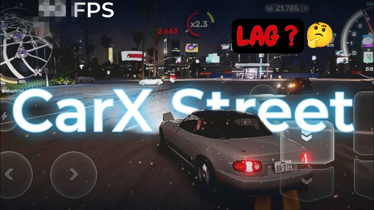 'CarX Street' test on Realme P3 5g (8/128), Snapdragon 6 Gen 4 ⚡