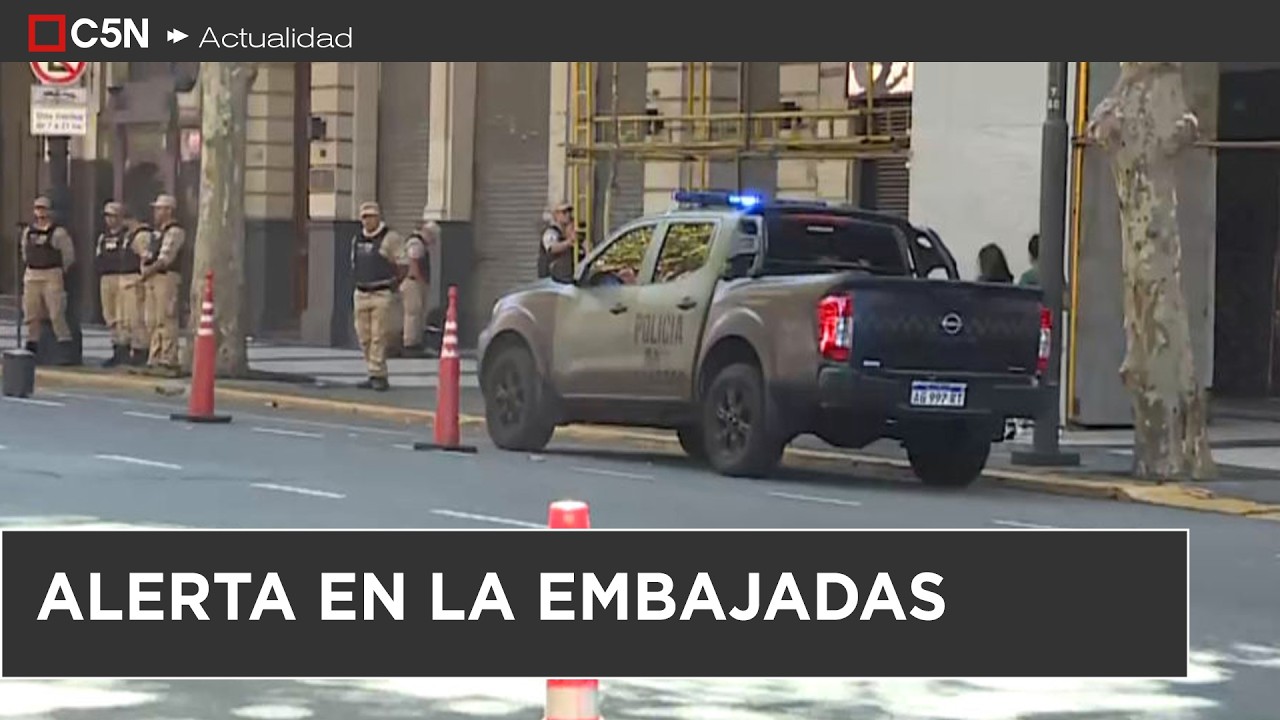 La embajada de ISRAEL en ARGENTINA, en alerta máxima