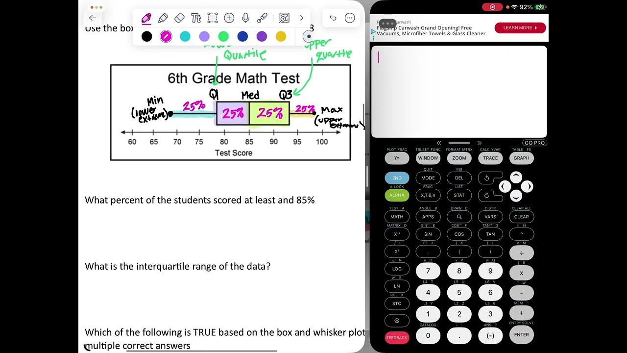 Algebra 1 Midterm Review Video #2