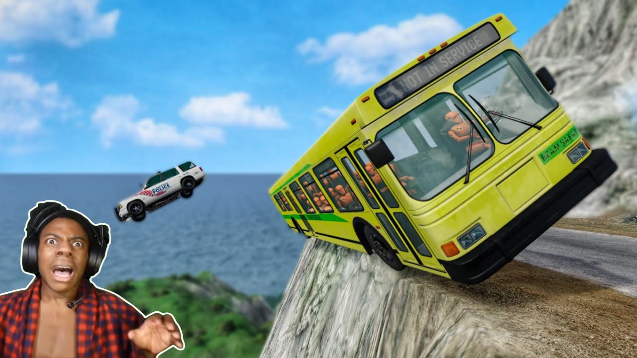Автобусные дороги против скалистых дорог 😱 #2 - [BeamNG.Drive]