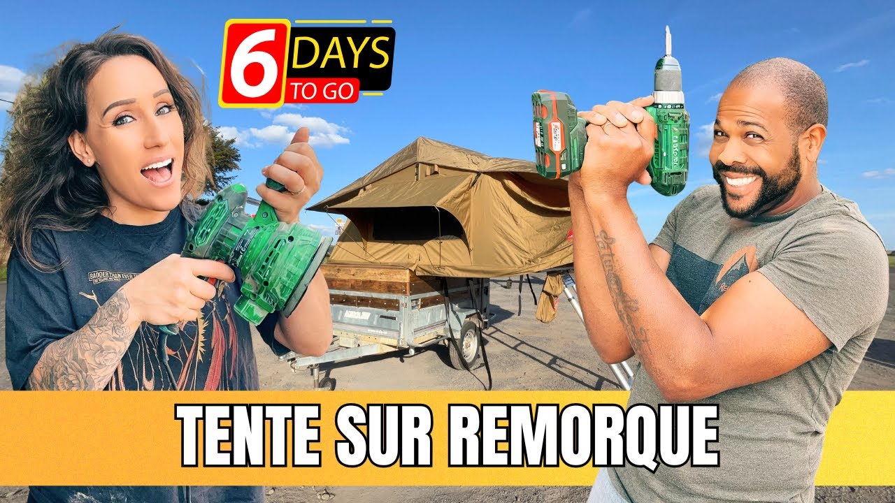 CAMPING : TENTE SUR REMORQUE POUR FAMILLE XXL ON VOUS MONTRE