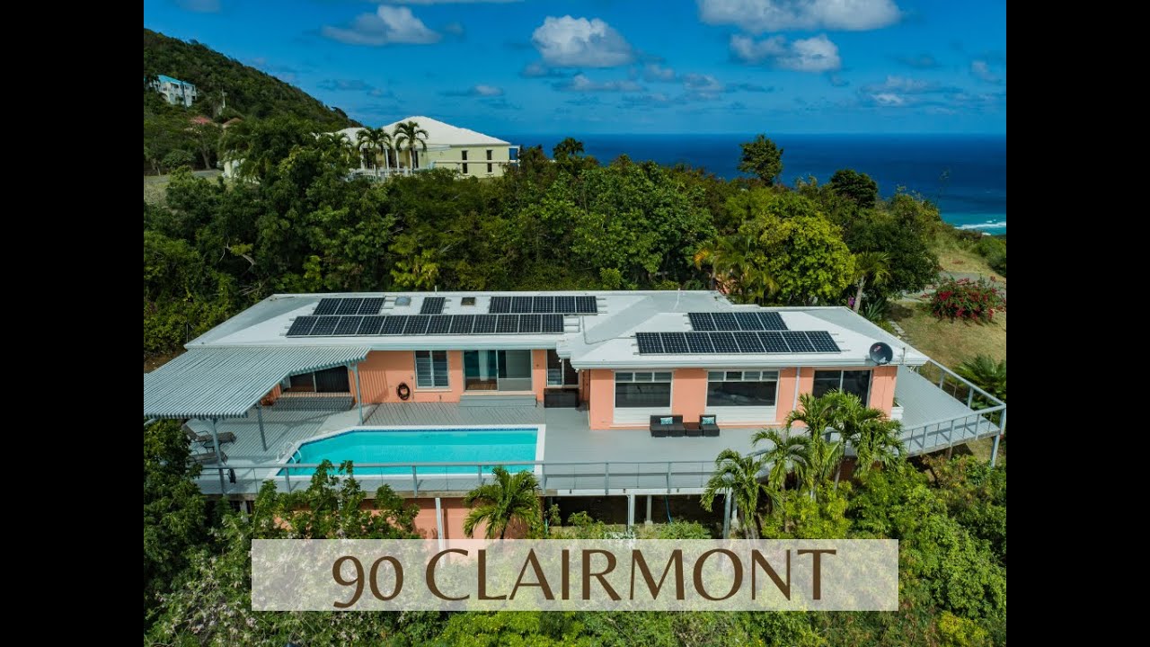 For Sale Caribbean Hilltop Villa Huge Ocean View VRBO Vacation Rental St. Croix Virgin Islands Solar