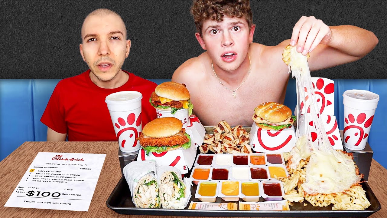 I Ate Nikocado Avocado's Chick Fil A Order!