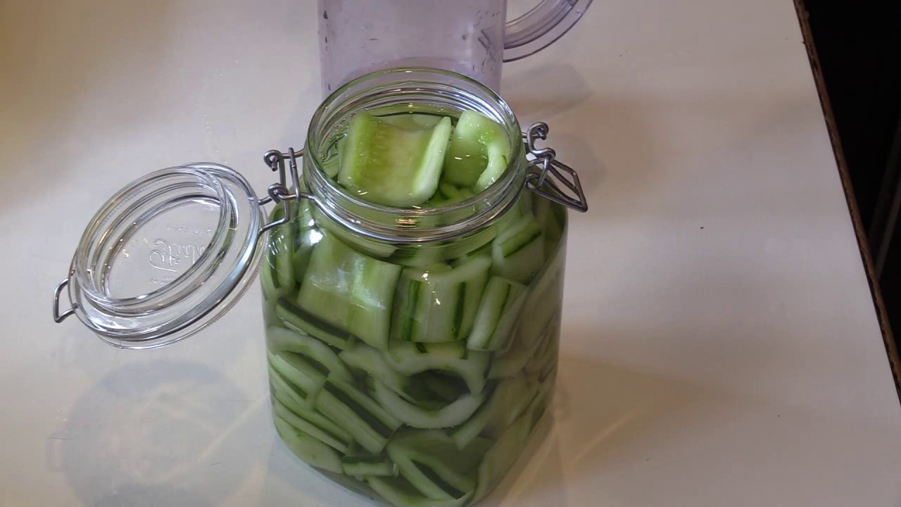Honiggurken.  Schritt für Schritt mit Rezept.