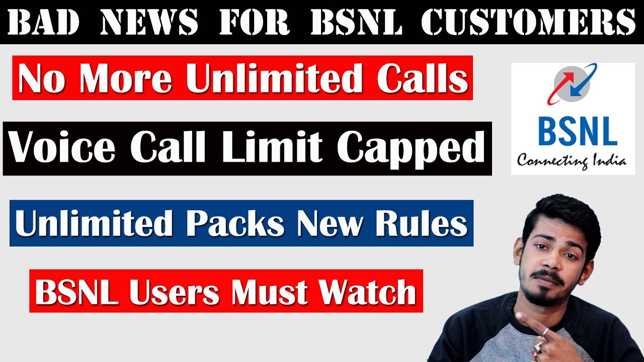 BSNL - No More Unlimited Voice Call | BSNL Unlimited Plans New Rules 2019 [ The 117 ]
