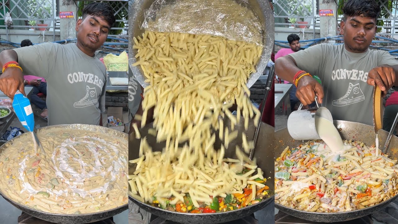 Street Style White Sauce Pasta Making In Just Rs.260 Only At Kwality Fast Food, Civil Lines, Kanpur