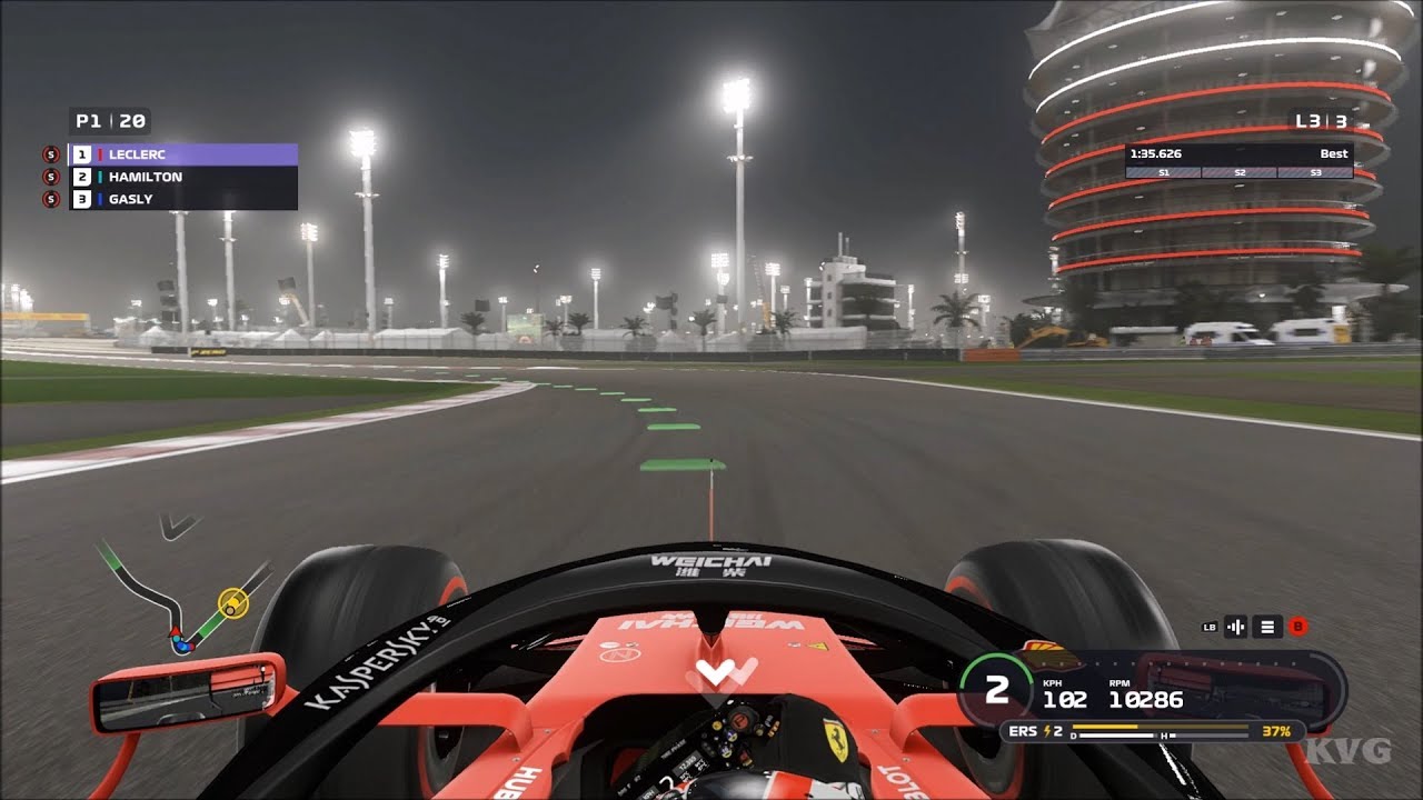 F1 2019 - Bahrain International Circuit (Bahrain GP) - Gameplay (PC HD) [1080p60FPS]