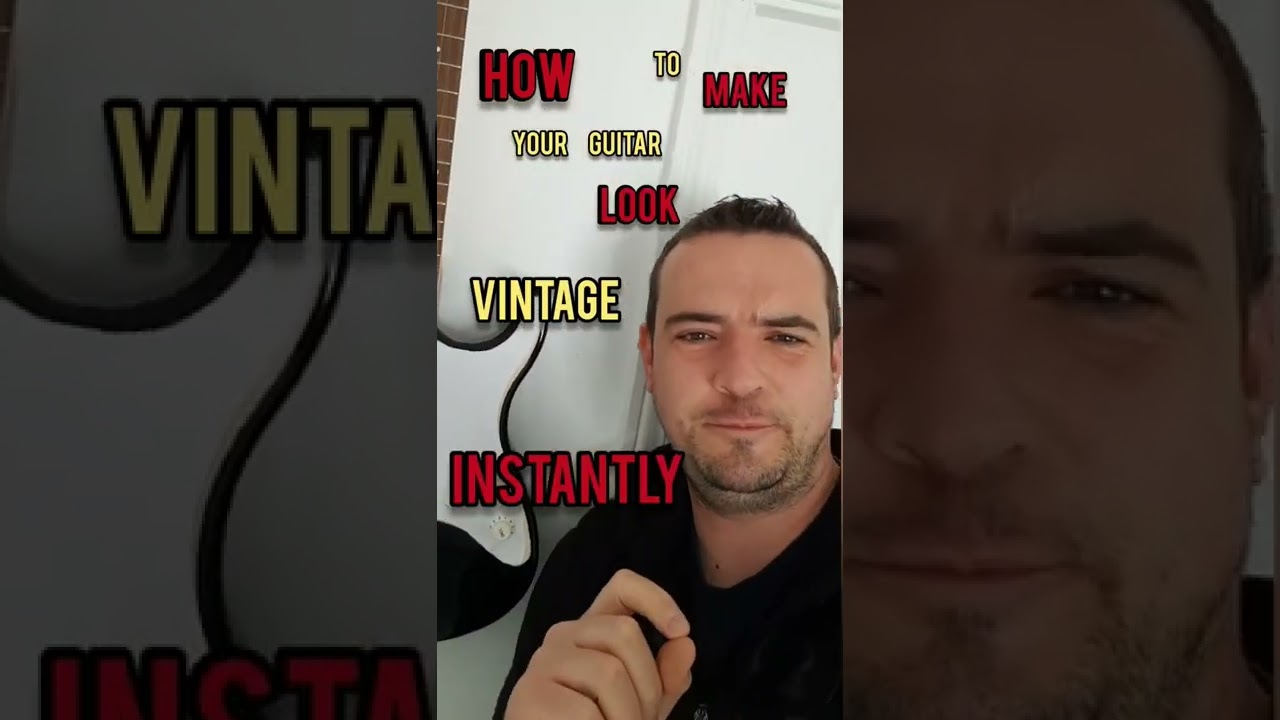How to make your guitar look vintage instantly! The relic guitar look.
