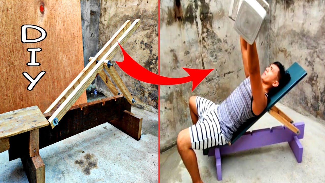 HOW TO MAKE ADJUSTABLE BENCH PRESS | DIY (AT HOME) | HOME-MADE GYM EQUIPMENT