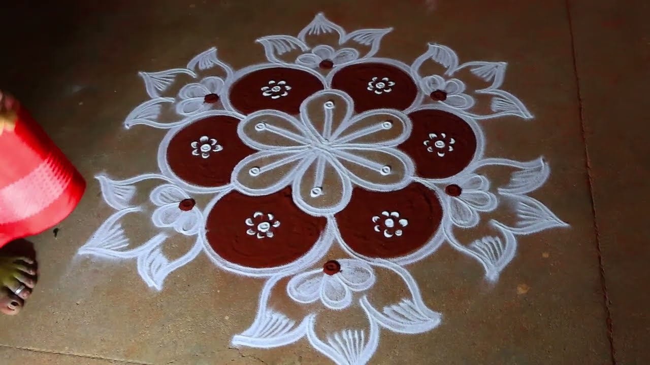 Bhogi pongal 🌻diyamuggulu rangolidesigns 3*2🌻thai Pongal special 🌻mattu pongal flowers kolam