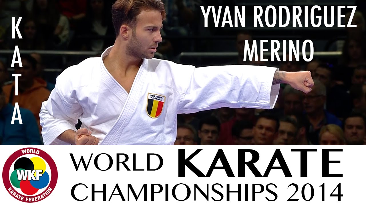 Yvan RODRIGUEZ of Belgium. Kata Sochin. Bronze Medal. 2014 World Karate Championships