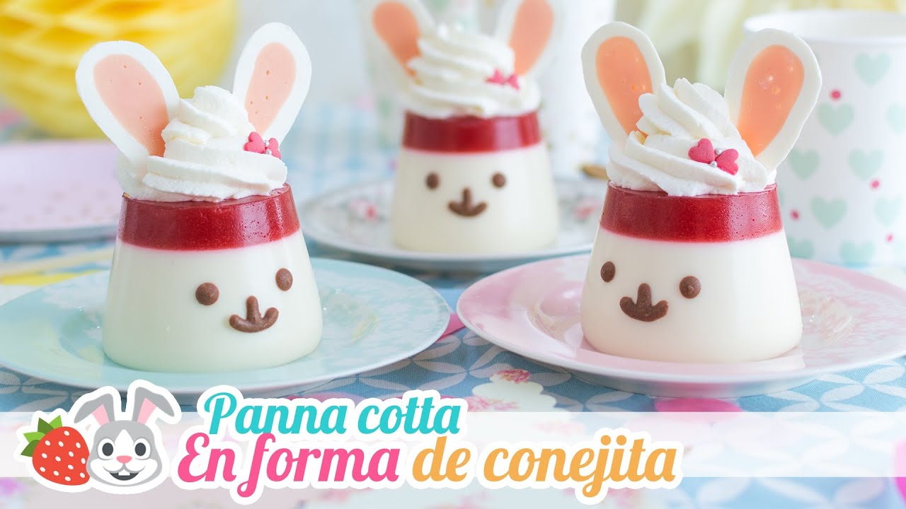 Panna cotta en forma de conejita | Postre sin horno | Quiero Cupcakes!