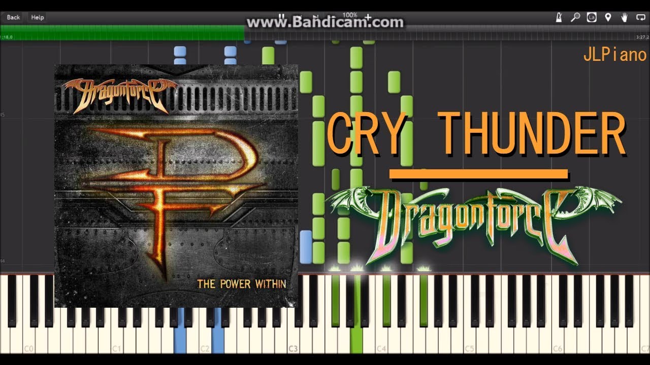 Cry Thunder - Dragonforce (Synthesia Piano Solo) *SHEET MUSIC*