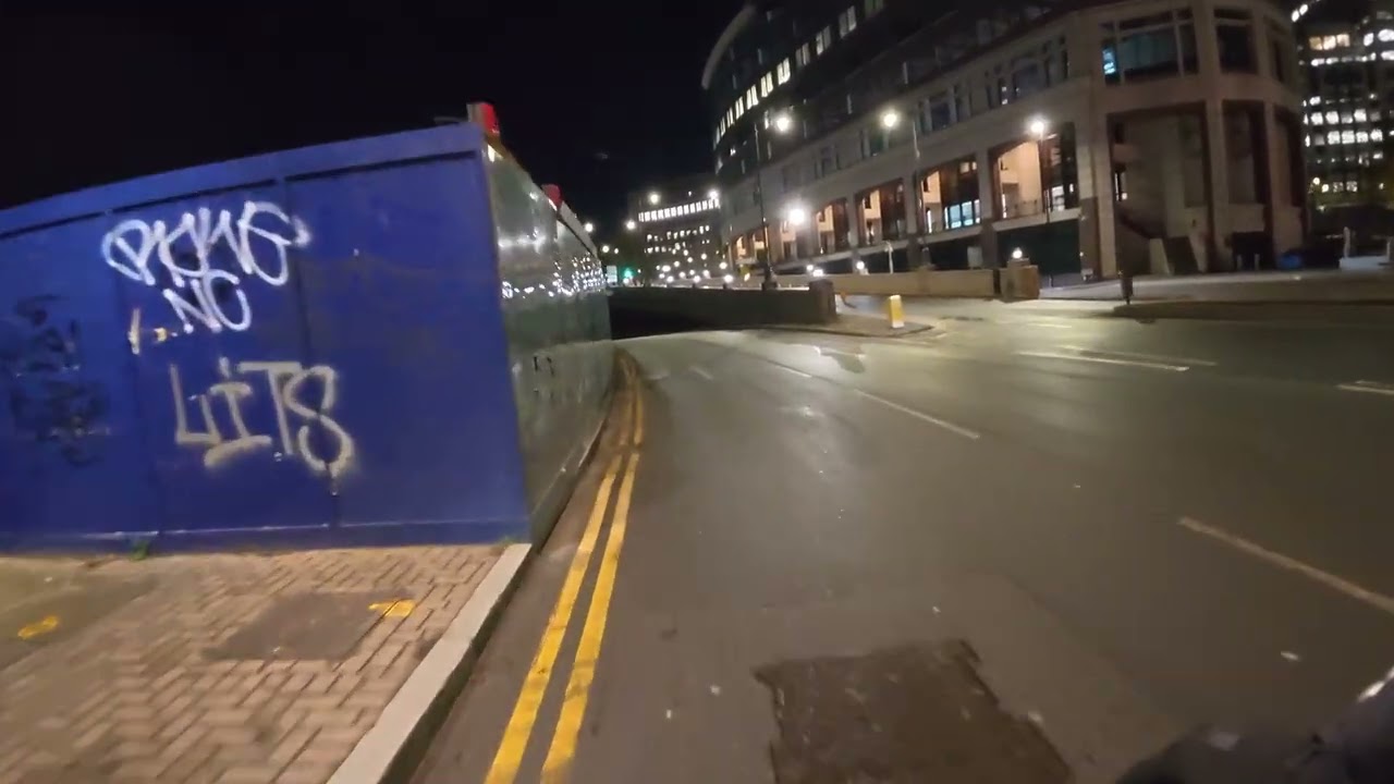 Cycling Night Some London Streets