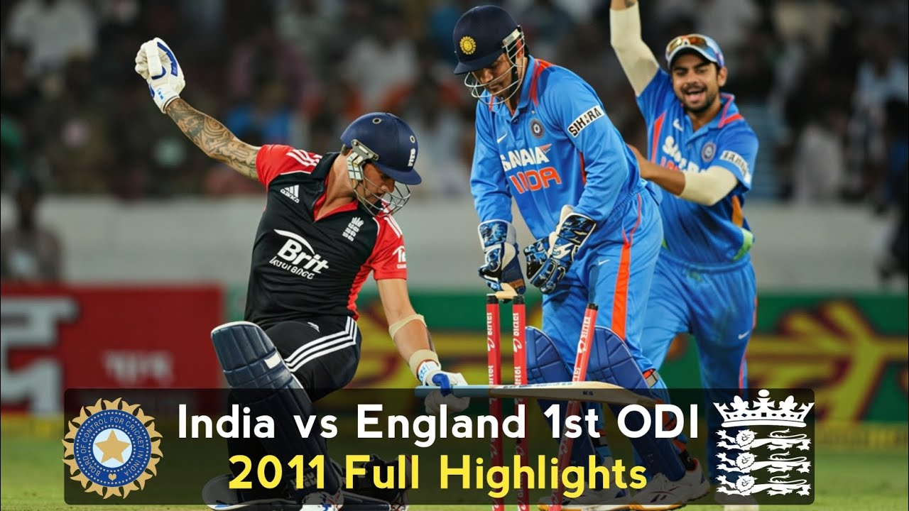 🔥Dhoni's Captain's Knock! | India vs England 1st ODI 2011 at Hyderabad Full Highlights