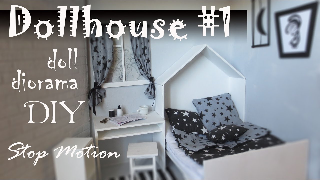 DIY: Dollhouse#1 How to make room for doll + Stop Motion Pullip