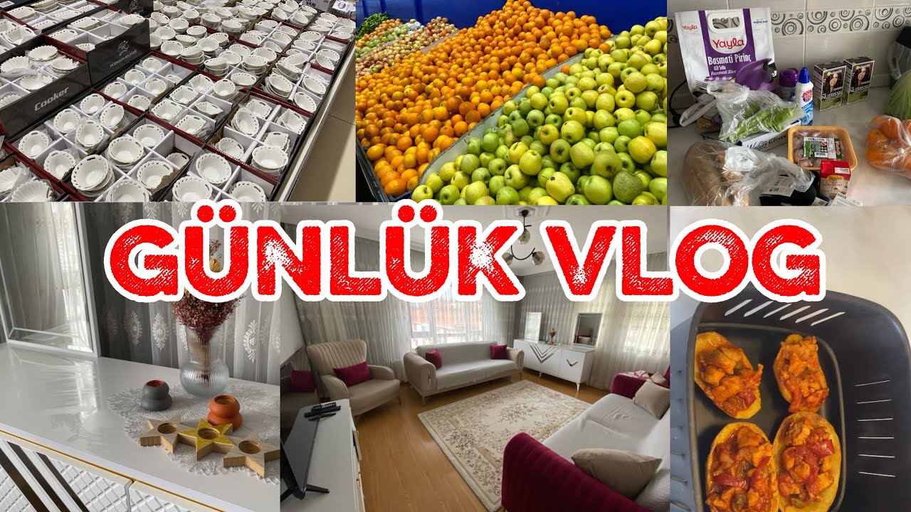 Gimsa Alışverişi | Buharlı Temizlik Yaptım | Patates Çanağında Tavuk Tarifi #buharlitemizlik #yemek