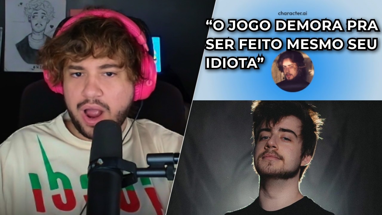 BRINO FALA COM A IA AGRESSIVA DO CELLBIT NO CHARACTER.AI KKKKKKKK