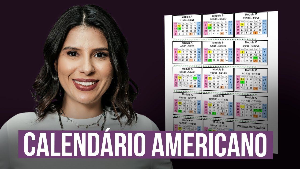 Como Funciona o Calendário Americano