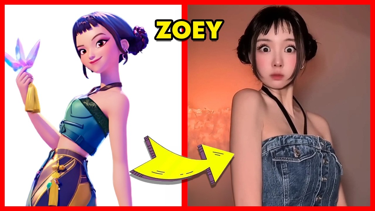 KPOP Demon Hunters in Real Life TikTok Version~Guess KPOP Demon Hunters Characters By Dancing | Rumi