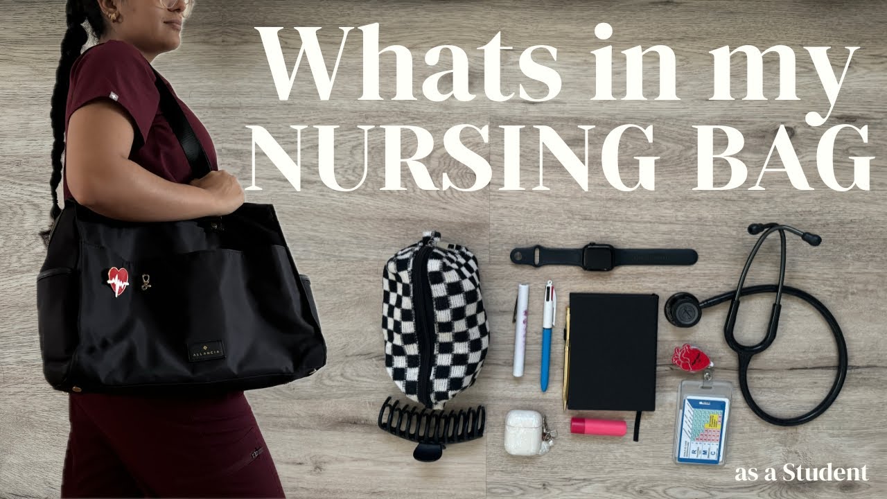 What's in my Nursing Bag, as a Student Nurse | organization, nursing school essentials + must haves