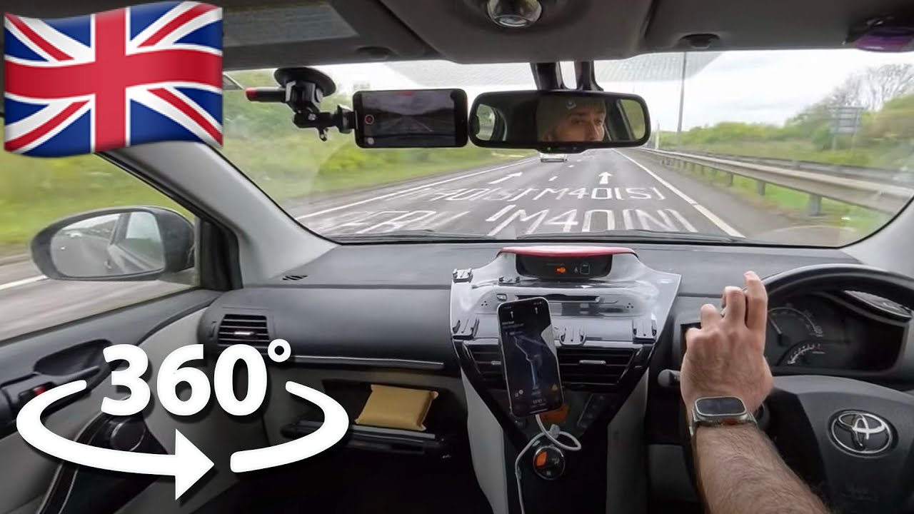 360° VR Driving in the UK in Spring Time 2025 | 8K 30fps Insta360 X4