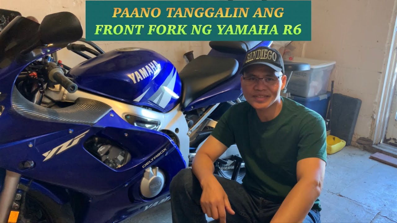 EP87 HOW TO REMOVE FRONT FORK FOR YAMAHA R6 2002