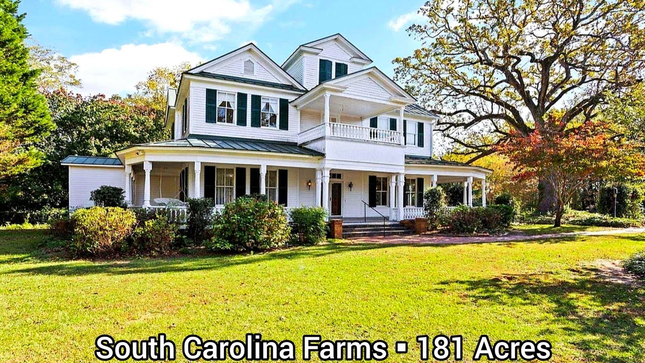 South Carolina Farmhouses For Sale | 181 Acres | South Carolina Land For Sale | Farms Land | Creeks