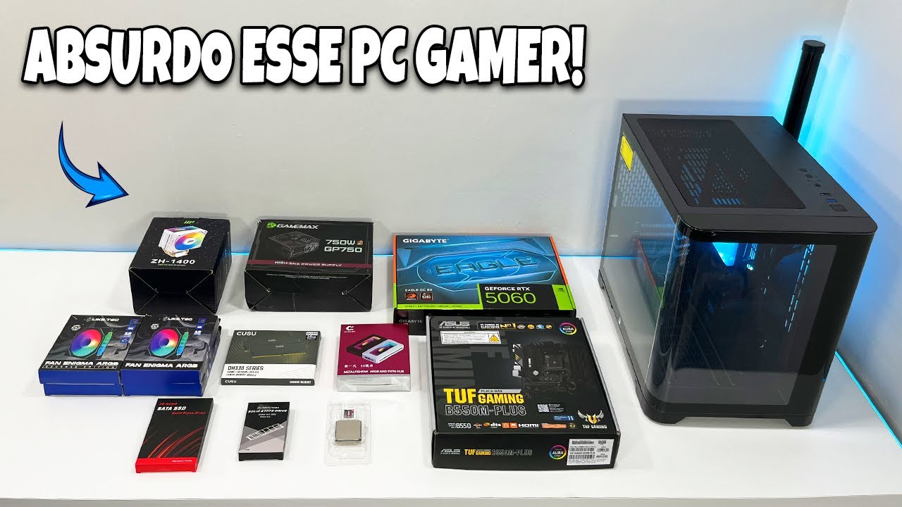 Montei o MELHOR PC GAMER de 2026 (Roda TUDO no Ultra!)