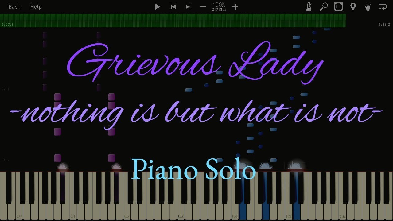 【Arcaea OST】Grievous Lady -nothing is but what is not- ピアノソロアレンジ