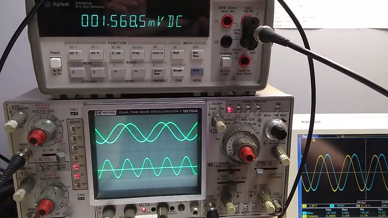 Measuring Phase Shift with an Analog Multiplier
