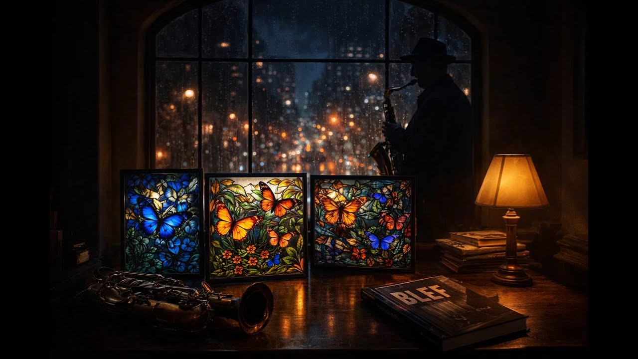 Rainy Day Jazz — Background Music for Creative People 🎷 Cozy Noir Vibes by RostaBuntglas