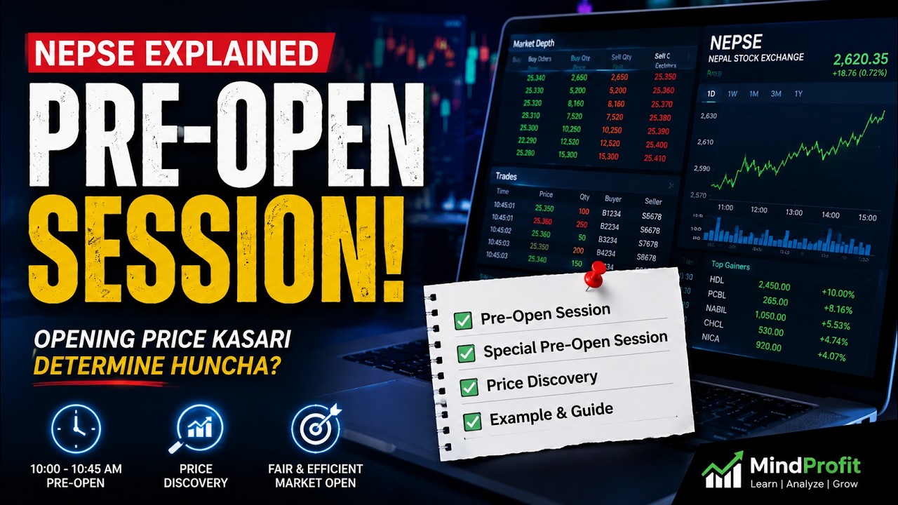 NEPSE Pre-Open Session & Other Features Explained | Complete Guide 2026 | MindProfit 