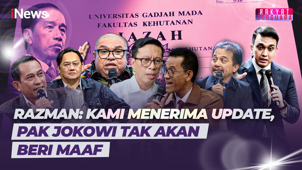 Tegas! Di Tengah Acara, Razman: Jokowi Takkan Maafkan 6 Tersangka Fitnah Ijazah |Rakyat Bersuara 3/2