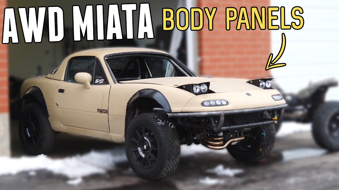 Fabricating Body Panel Mounts for the AWD MIATA!