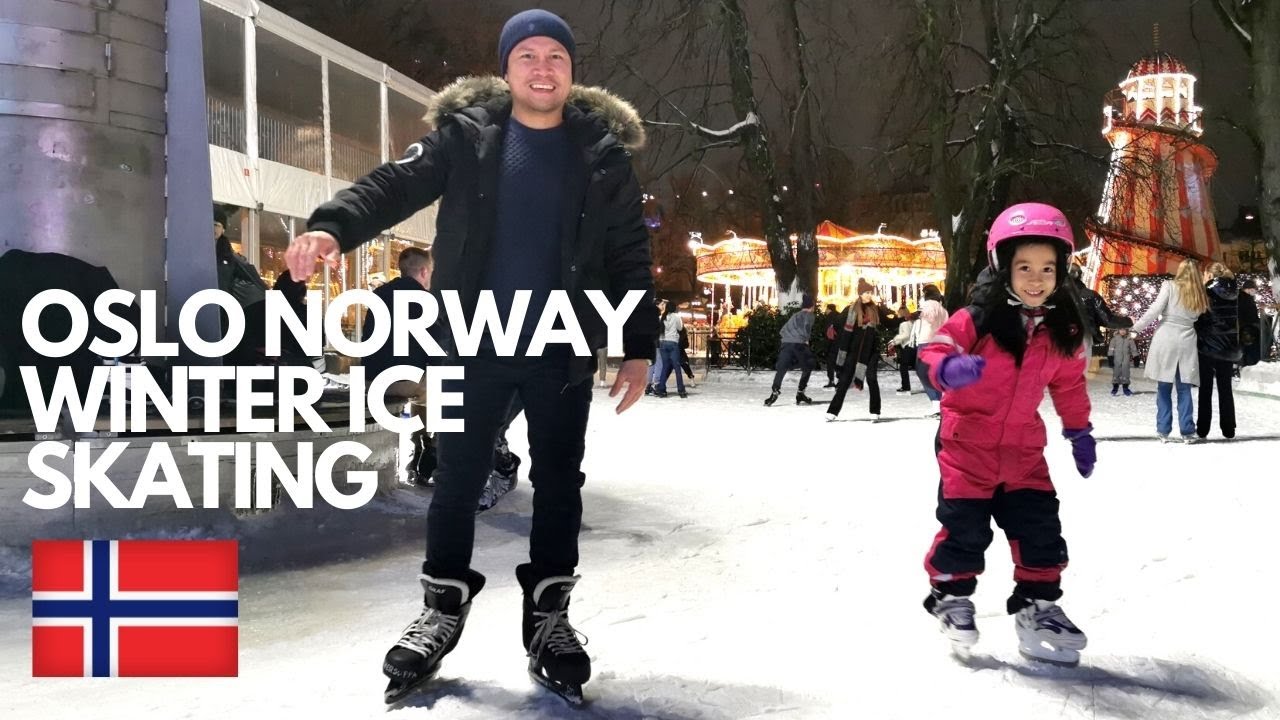 Oslo Norway Winter Ice Skating/Jul I Vinterland/Norway Vlog